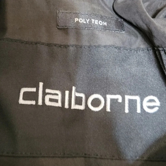 CLAIBORNE POLY TECH Men's Black Jacket Medium - Picture 8 of 8